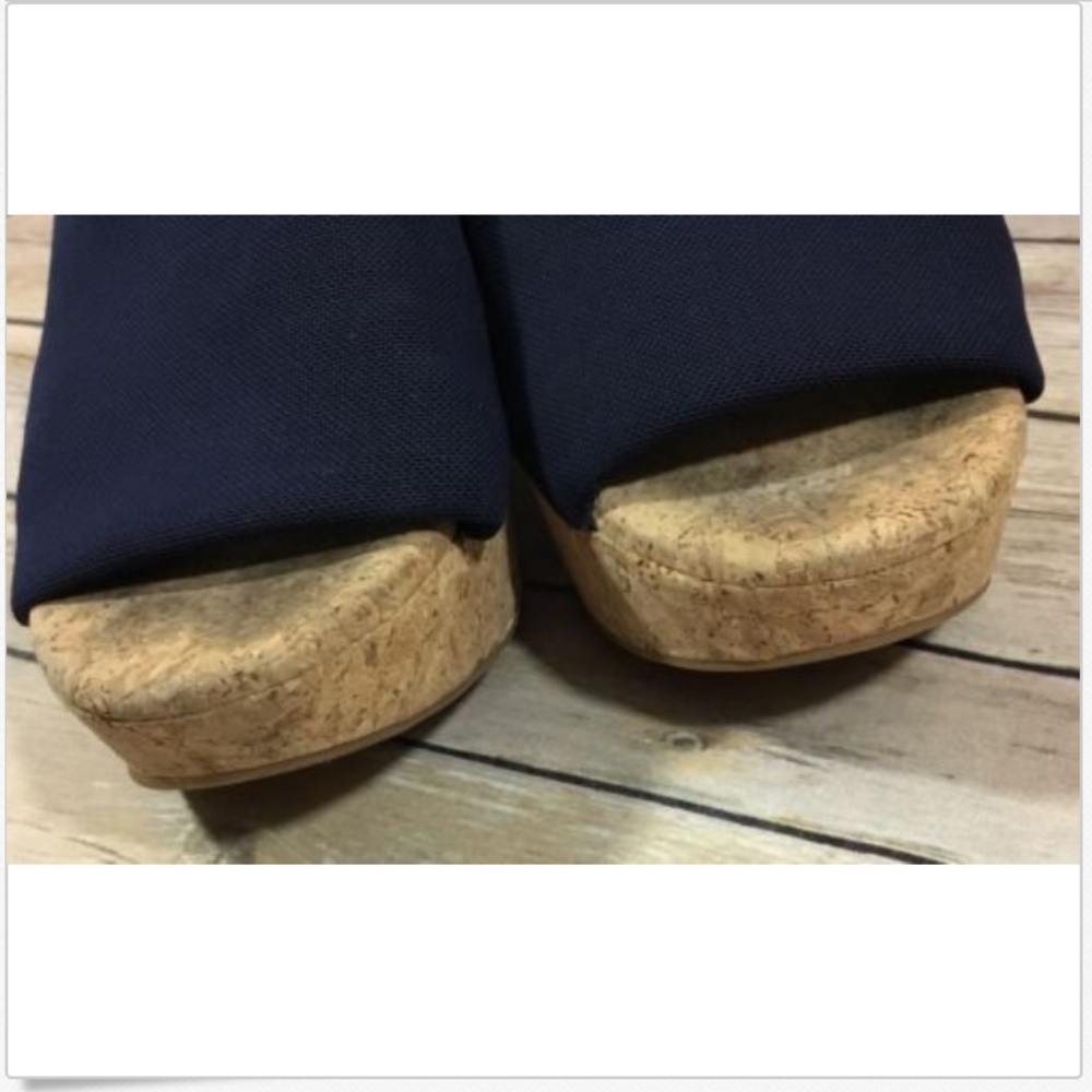 Lucky Brand Slip On Cork Platform Wedge Heel 9.5 M - Picture 4 of 7